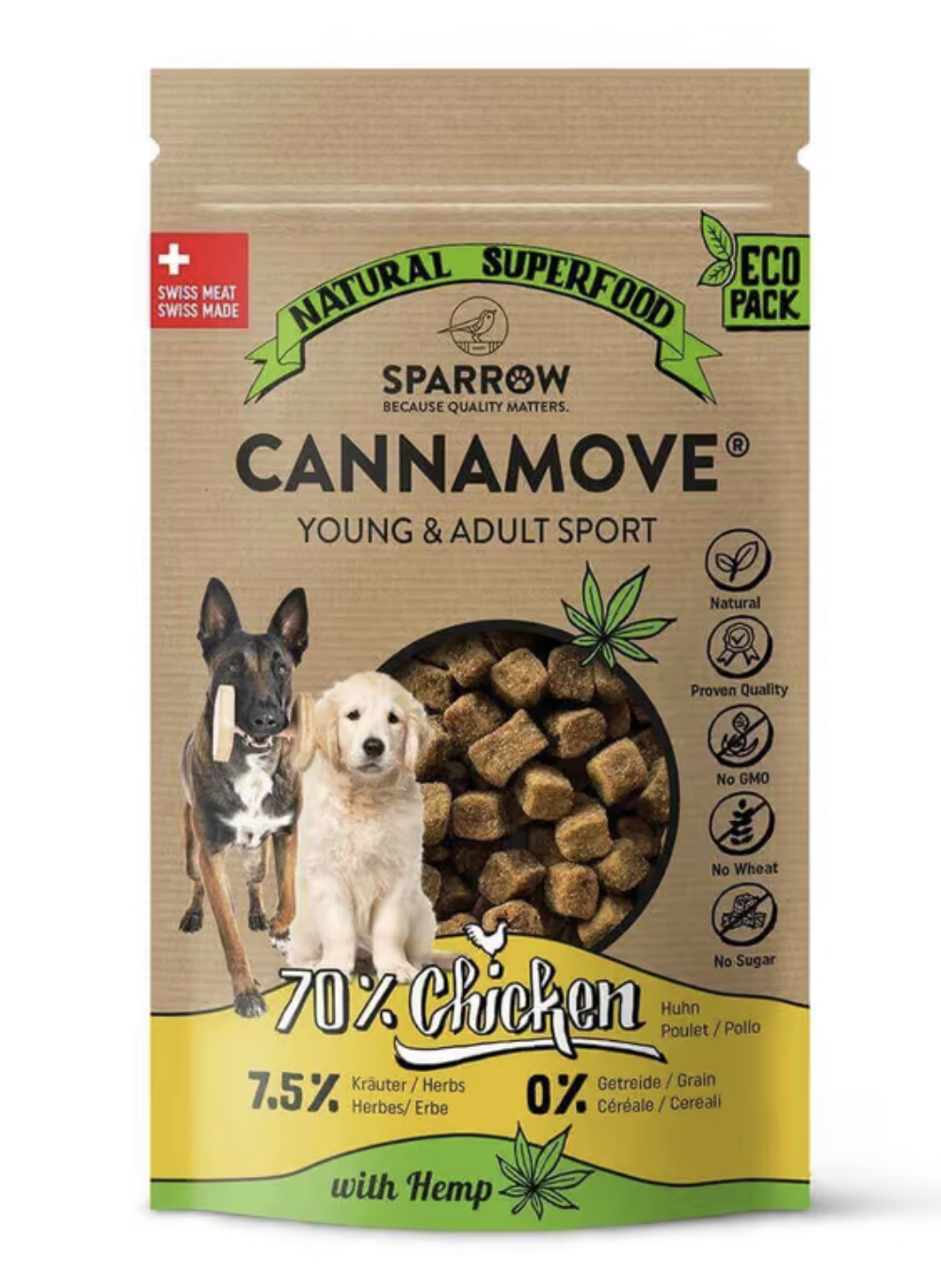 Sparrow CannaMove Snacks - Young & Adult Sport 200g